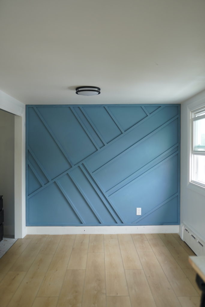 DIY Modern Wood Trim Accent Wall - Have Need Want
